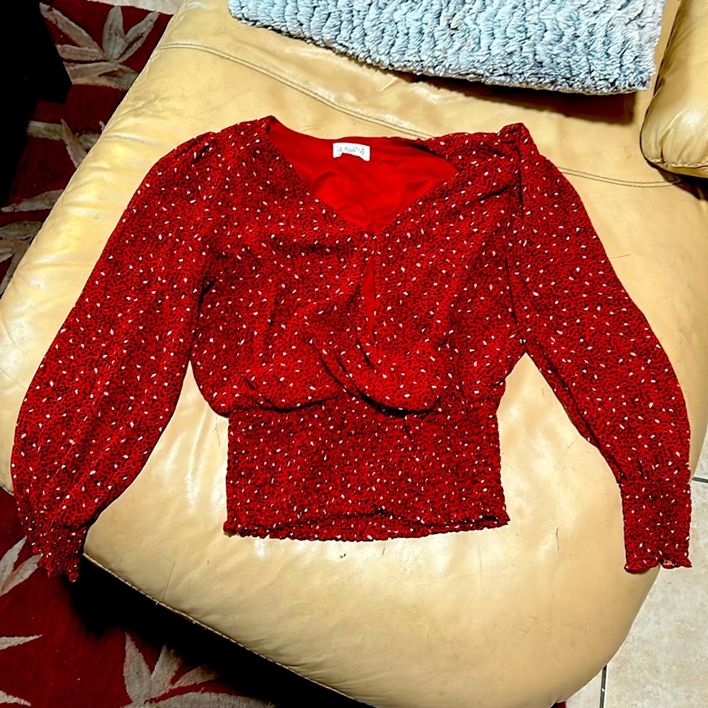Red shirt very cute Merqki brand
